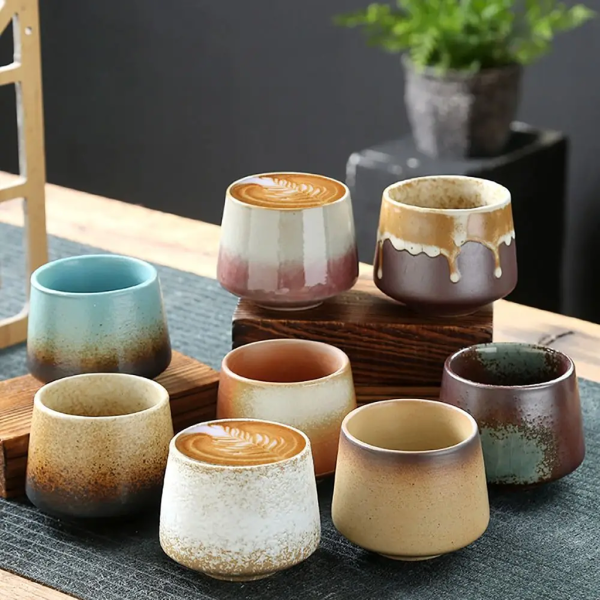 Retro Ceramic Teacup: 200ML, Multicolor, Creative, Household. - Image 2
