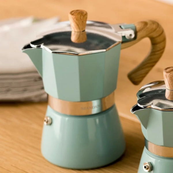 Moka Pot: 150/300ml, Aluminum, Espresso Maker.