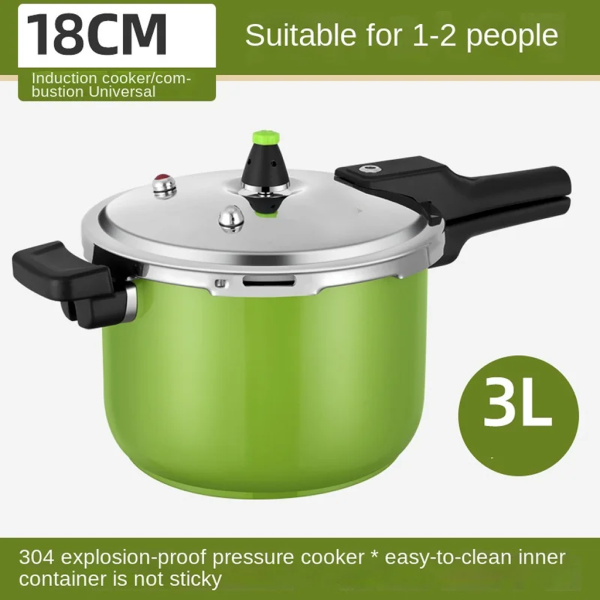 304 Stainless Steel Pressure Cooker: Gas, Induction, Explosion-Proof.