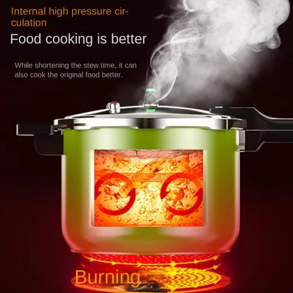 304 Stainless Steel Pressure Cooker: Gas, Induction, Explosion-Proof. - Image 4