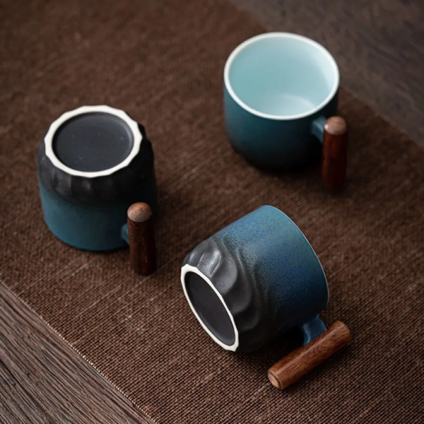 Ceramic Retro Coffee Cup: Handmade, Tea, Water Mug. - Image 4