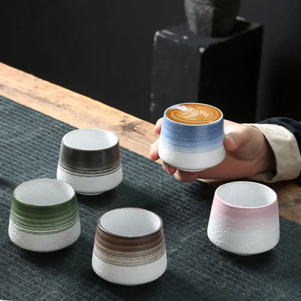 Retro Ceramic Teacup: 200ML, Multicolor, Creative, Household. - Image 4