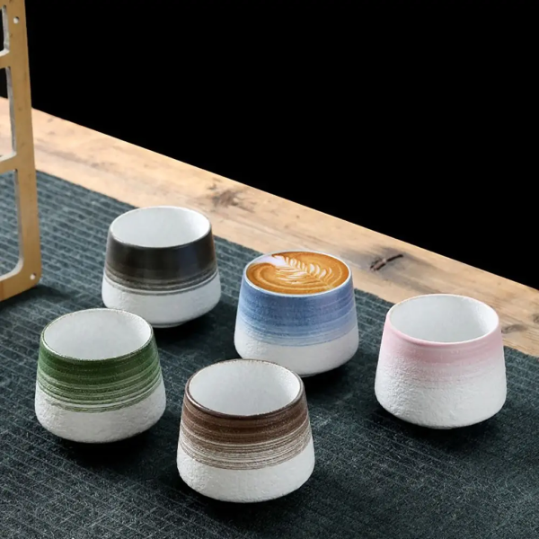 Retro Ceramic Teacup: 200ML, Multicolor, Creative, Household. - Image 5